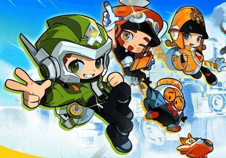 《泡姆泡姆》游戏封面图，卡通风格角色与背景融为一体，色彩明亮