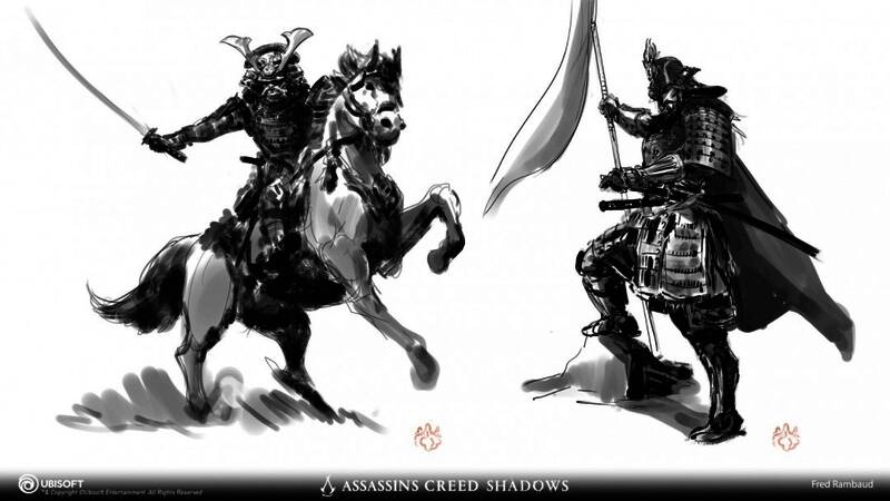 角色细节描绘精细，包括武器、护甲与表情刻画