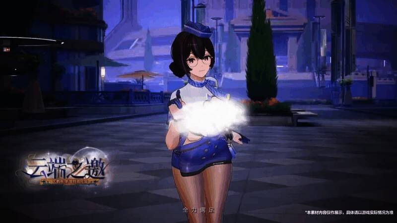 尘白禁区活动界面预览图，整体视觉设计极具科技感