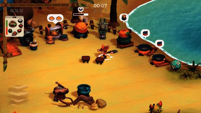 游戏角色换装界面展示多种风格各异的厨具与武器装备，细节精致，设计富有创意