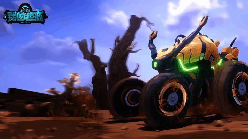 魔法与科技对战场景，两侧阵营角色各持武器激烈交锋