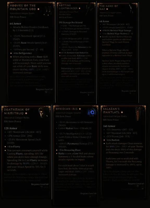 暗黑破坏神4灵巫职业展示图，角色释放强大法术特效