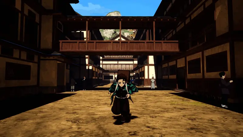 锻造工坊内部特写，铁锤敲击火花四溅，展现日轮刀制作过程