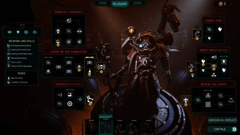 机械神教技术人员操作先进设备，展现高科技文明的运作方式