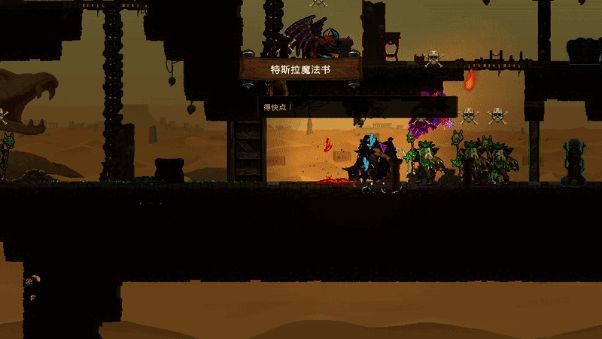 玩家角色在随机地图中探索的视角画面