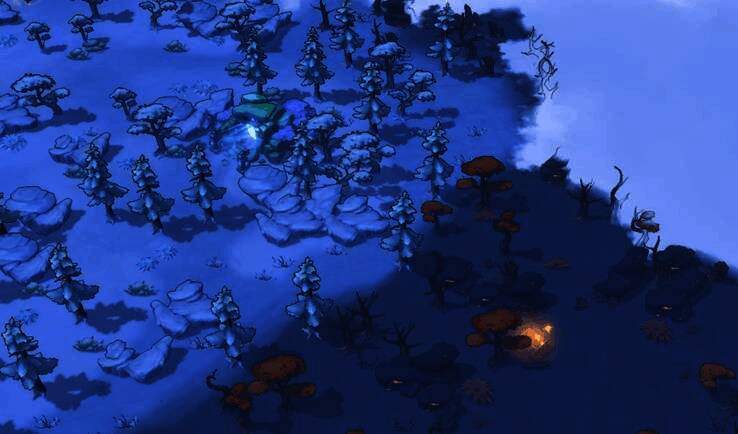 探险队伍深入未知区域，地图上显示着尚未揭开的浓雾地带