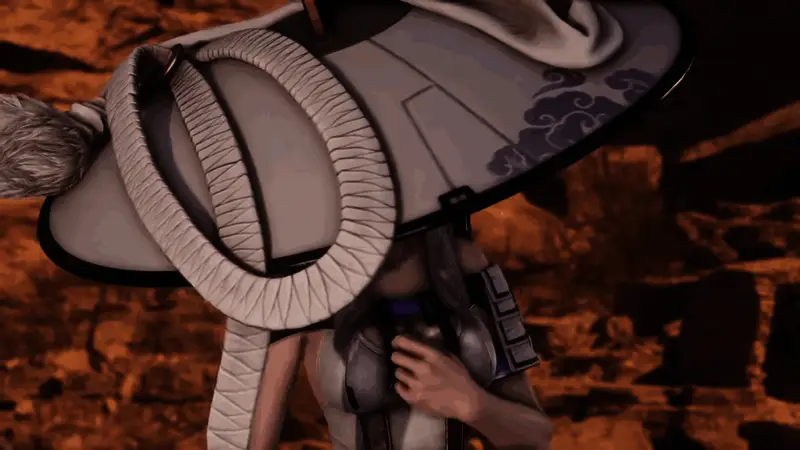 角色互动画面，表情生动，服装设计充满未来感