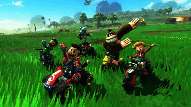 游戏开发初期的技术演示画面，展示赛道间流畅过渡设想