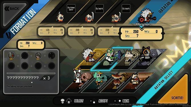 游戏地图界面，显示随机生成的地牢结构