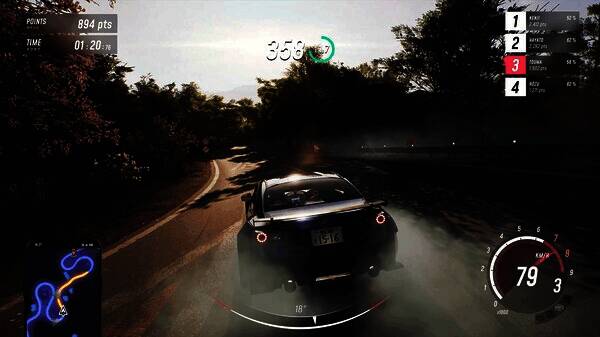 游戏菜单界面，主标题以炫酷字体呈现，背景为动态漂移特效