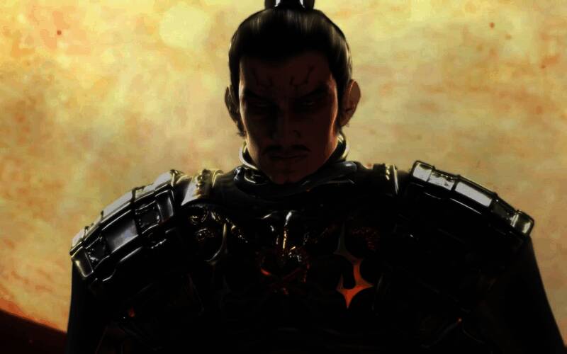 杂贺孙市持枪战斗画面，背景为战场硝烟弥漫