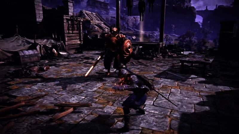 游戏场景细节展示，黑暗幻想风格浓厚，环境复杂多变