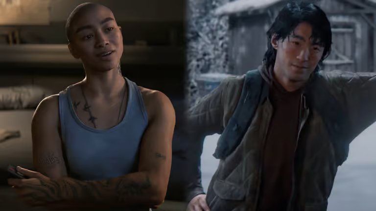 演员在动作捕捉工作室中进行演出，现场设备精密，角色表情被精准捕捉