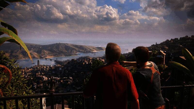 游戏BOSS战场景截图，镜头精准捕捉角色与巨型敌人对抗瞬间