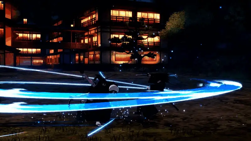 角色站立于战场上的全貌，周围是刀匠村的环境设定