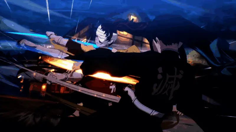 角色在战斗中的动态画面，展现出流畅的动作设计