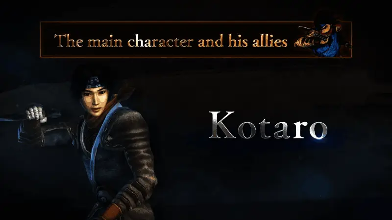 风魔小太郎手持巨型苦无，在空中发动忍术攻击