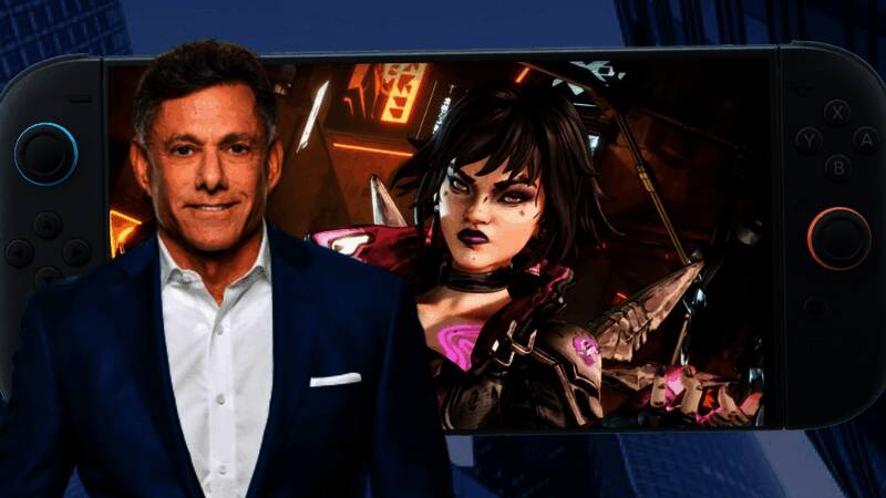 Take-Two CEO斯特劳斯·泽尔尼克正在接受采访，神情认真