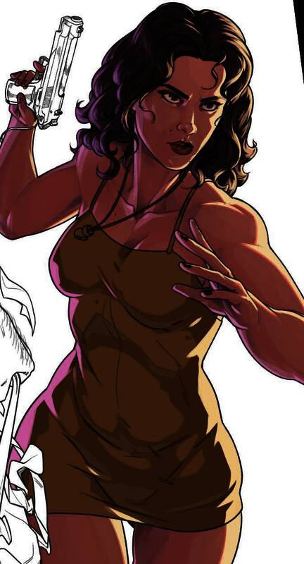 露西娅城市夜景背景插画，氛围渲染到位