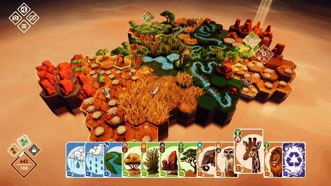 游戏中的四季变换效果，呈现丰富的自然景观