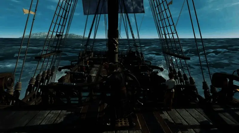 《如龙8外传》中的岛屿分布图，展示了多个风格各异的海域区域