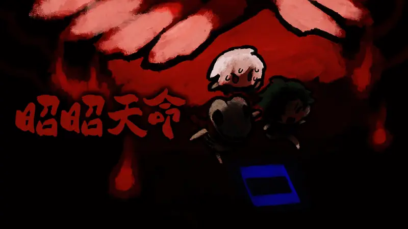 游戏角色站在屏幕前，仿佛正在审视自己的创造者