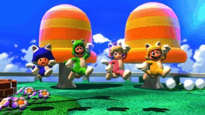 《超级马里奥3D世界+狂怒世界》多人联机实机画面展示