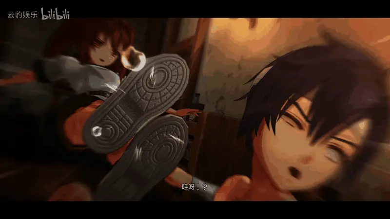 地图探索场景，角色行走在森林小径上，阳光透过树叶洒落