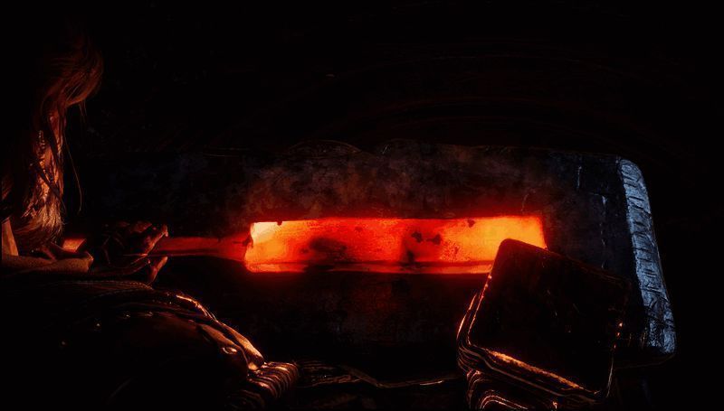 主角埃岚·德·利拉手持武器，背景为神秘古堡与天空中的魔法风暴