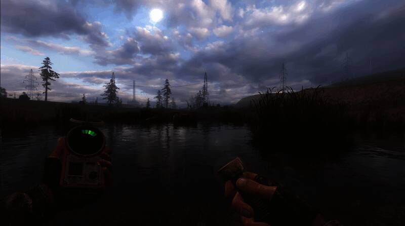 《潜行者：禁区传说三部曲》增强版宣传图，展示游戏标志性场景与角色形象