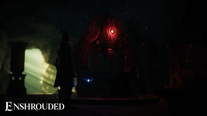 玩家建造的小屋内部布置精致，角色展示铠甲换色效果