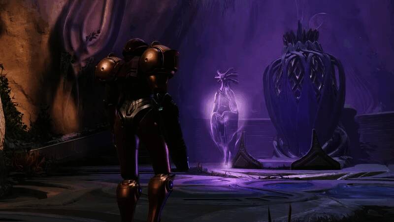 《Harmony》游戏内角色通过歌唱控制自然元素的画面展示