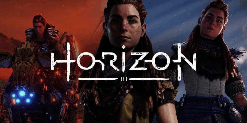 《地平线OL》游戏界面展示多人组队探索地图的场景