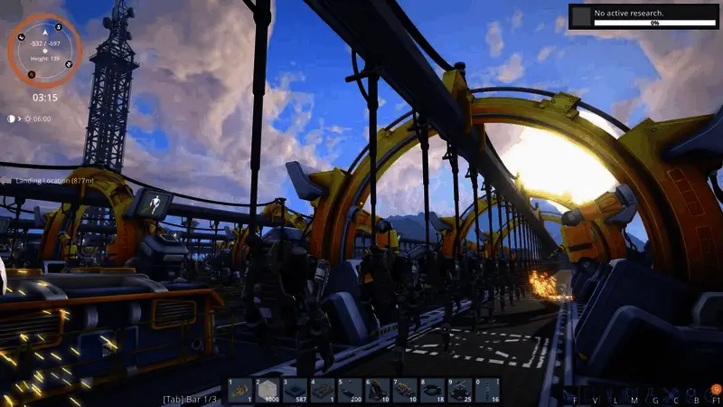 《铸造厂》游戏界面展示高科技基地建设场景，充满未来感