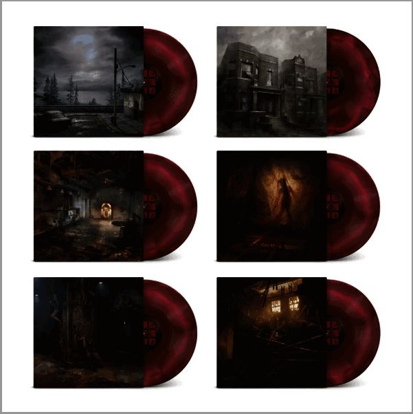 黑胶内封细节图，展现阴郁质感的艺术设计