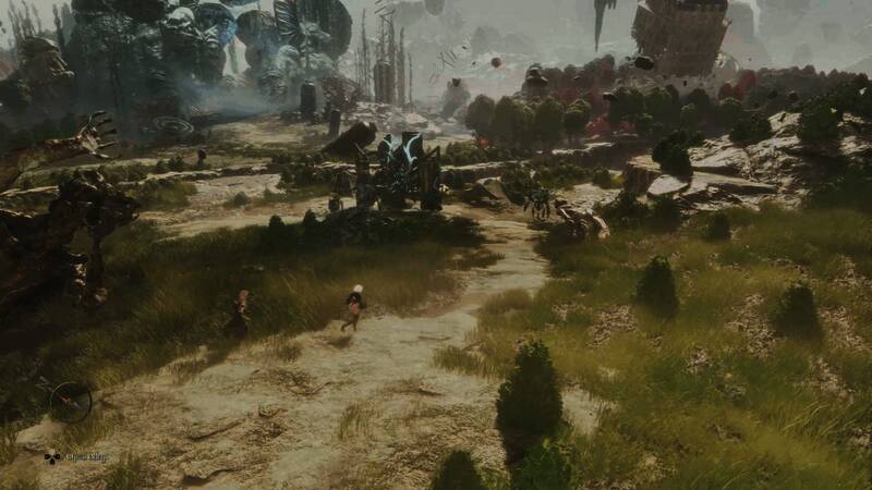 战斗姿态准备就绪，武器蓄力状态清晰可见