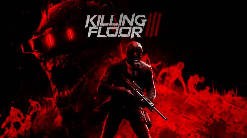 《Killing Floor 3》游戏宣传图，展示角色与怪物对战场景