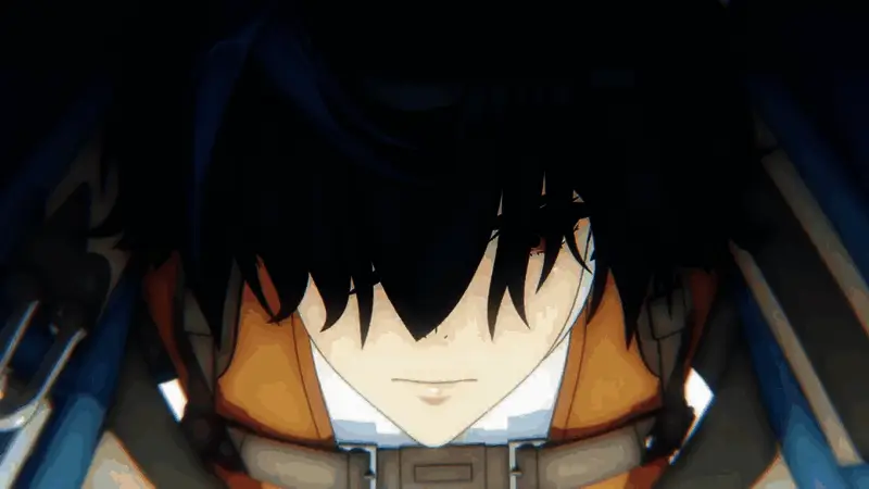 Unika在场景中蓄力释放必杀技，背景特效炫目震撼