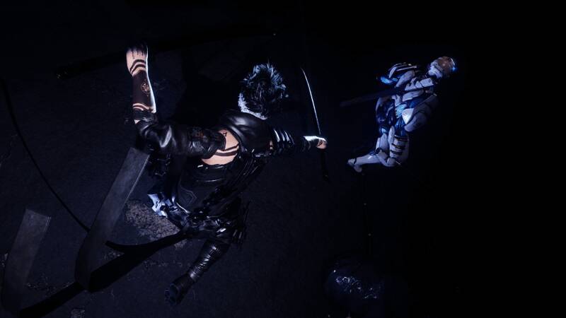 游戏场景截图，隼龙与八云并肩作战