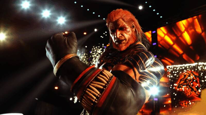 沃夫（Wolf Hawkfield）角色立绘展示，身穿标志性战斗服，神情冷峻