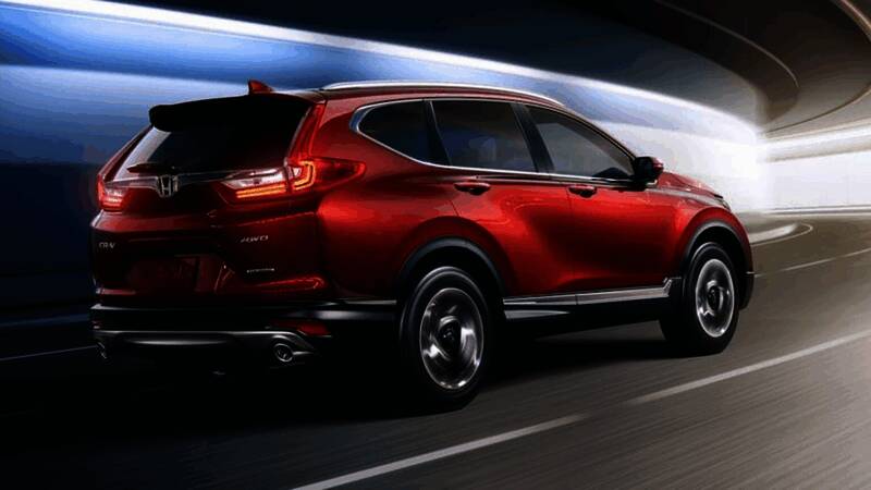 本田CR-V第五代混动版本展示，外观简洁大方