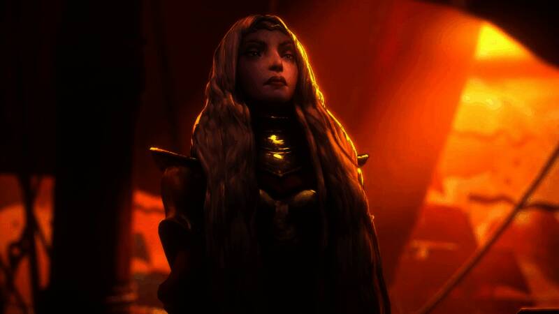 《恶意不息》游戏画面展示战斗场景，角色手持武器与巨型怪物对峙