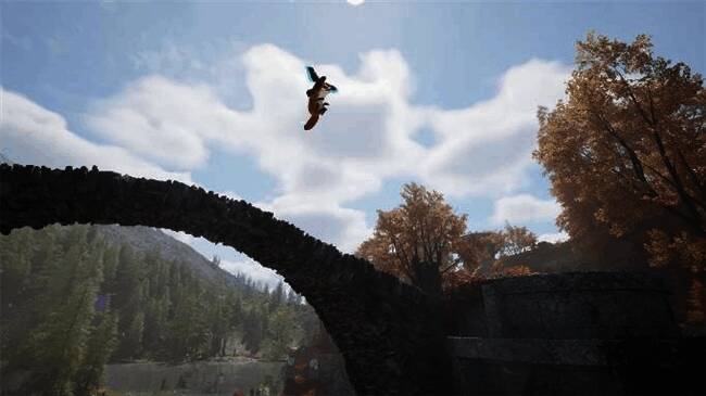 游戏中狐狸使用自然之力激活古代遗迹的瞬间特效画面