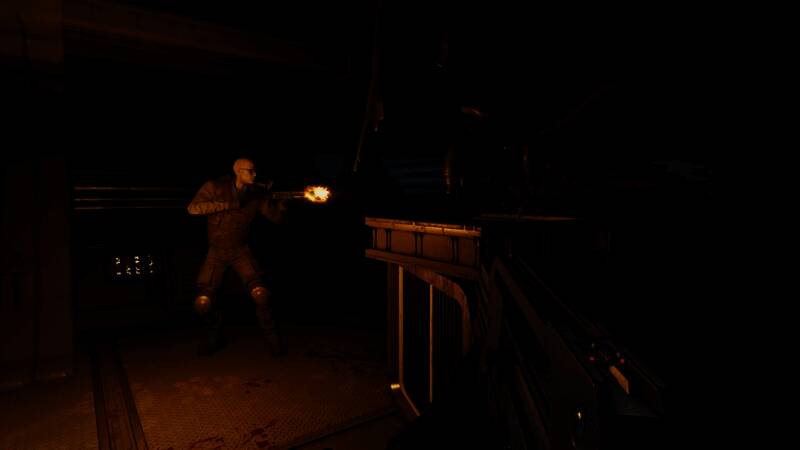 异形在通风管道中悄然移动，祖拉躲在角落屏息观察，紧张氛围扑面而来