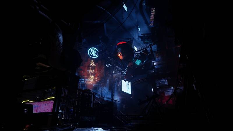 多个敌人围攻场景，主角以极快反应进行反击