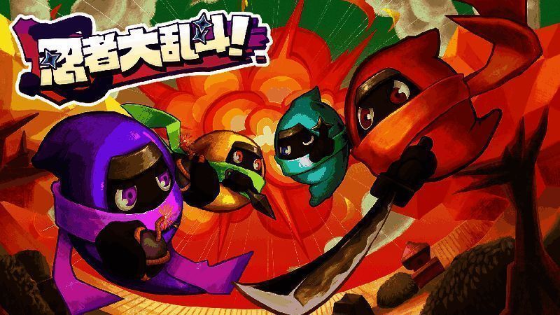 游戏中角色施展忍术进行战斗，场景中布满机关陷阱