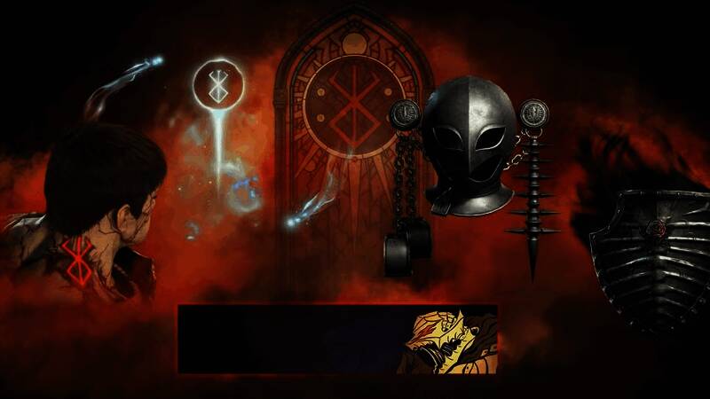 《暗黑破坏神4》×《剑风传奇》联动角色幻化展示，包含经典人物造型与坐骑设计