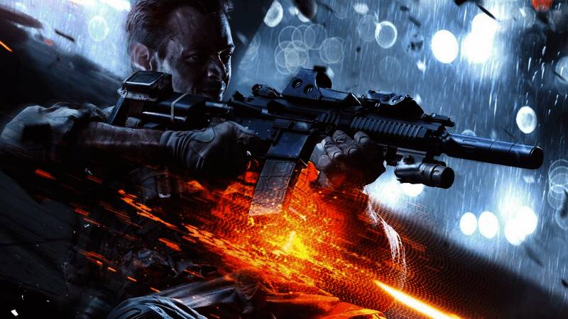 EA财报会议现场画面，CEO Andrew Wilson正在发言