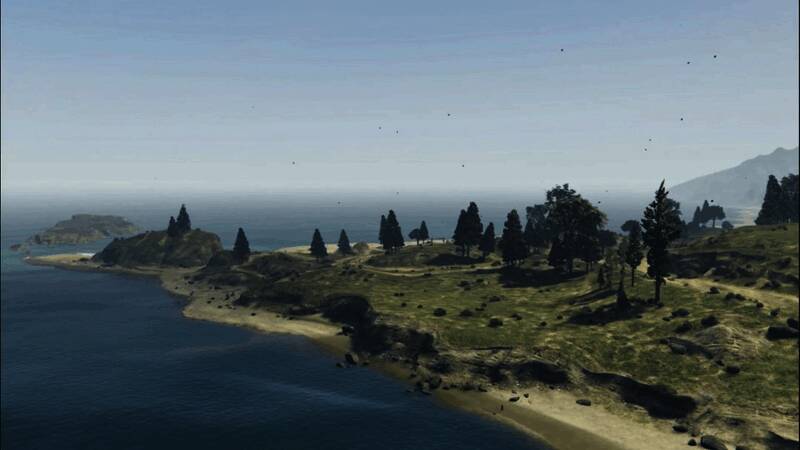 《GTA5》晴天场景色调偏灰，缺乏层次感