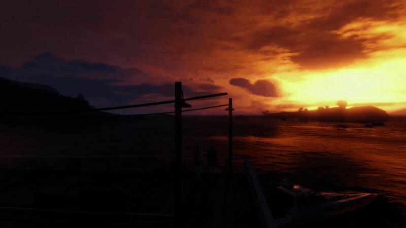 《GTA6》黄昏时分灯光与自然光交织和谐